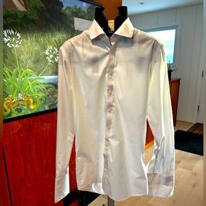 Charles Thyrwitt White Dress Shirt - 15.5/35 - Jermyn St, London - French Cuffs